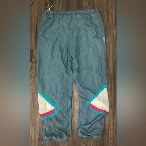 Vintage Women’s Givenchy Nylon Windbreaker Blue/Pink Pants- Size XL